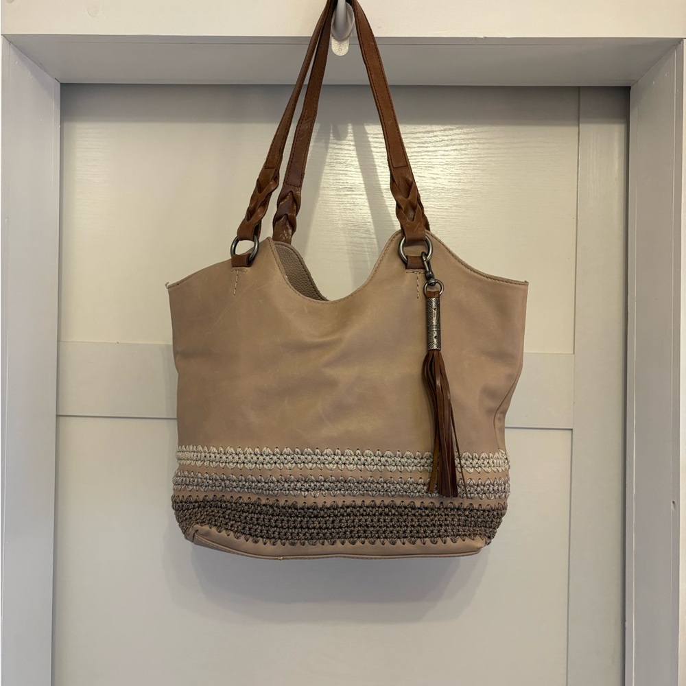 The Sak Biege/cream hobo style bag